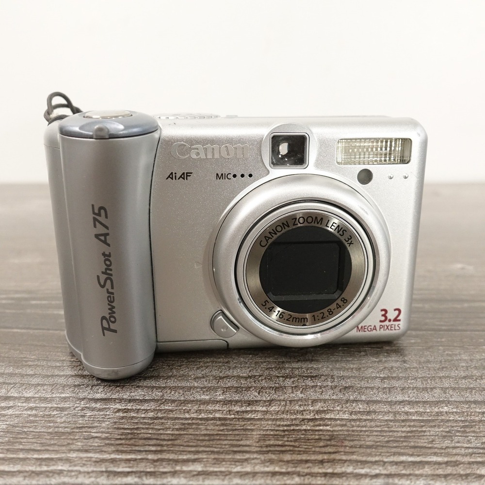 Canon PowerShot A75 Digital Camera Silver 3.2MP Vintage Digicam PC1202